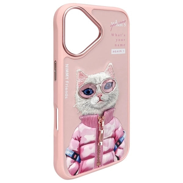 Nimmy Cool&amp;Cute 2.0 Cat Case for iPhone 16 - Pink_3