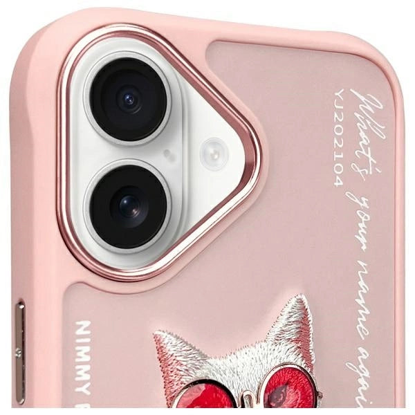 Nimmy Glasses Cool Cat iPhone 16 Case - Pink_2