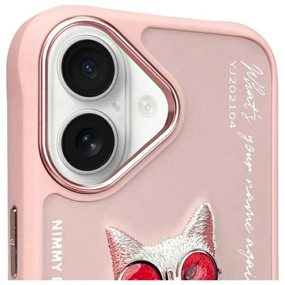 Nimmy Glasses Cool Cat iPhone 16 Case - Pink_2