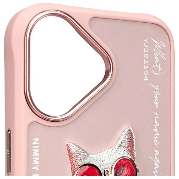 Nimmy Glasses Cool Cat iPhone 16 Case - Pink_4