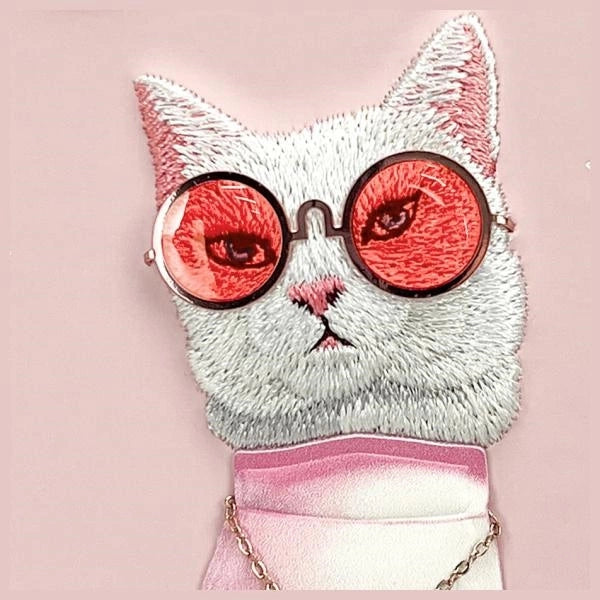 Nimmy Glasses Cool Cat iPhone 16 Case - Pink_8