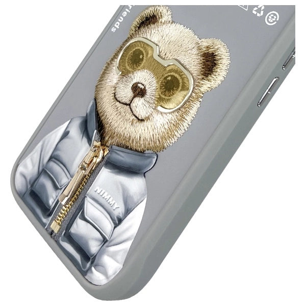 Nimmy Cool&amp;Cute 2.0 Bear Case for iPhone 16 - Gray_6