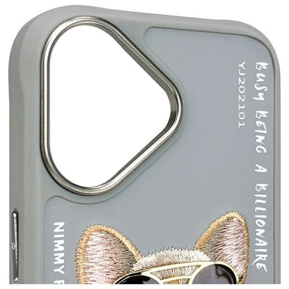 Nimmy Glasses Cool Dog iPhone 16 Case - Gray_4