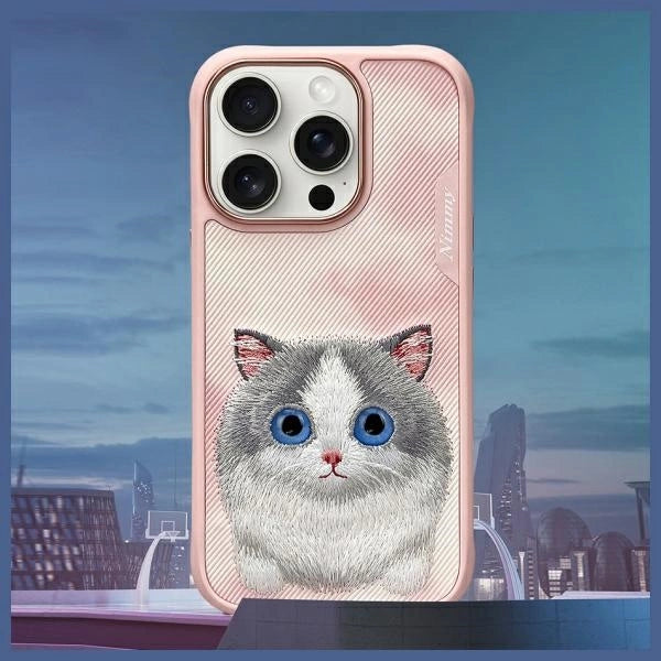 Nimmy Big Eyed Pet 2.0 Cat Case for iPhone 16 Pro - Pink_7