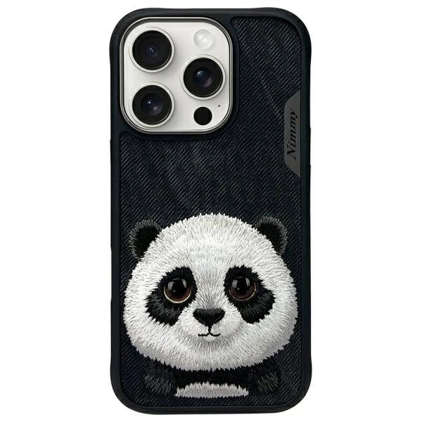Nimmy Big Eyed Pet 2.0 Panda case for iPhone 16 Pro - black_0