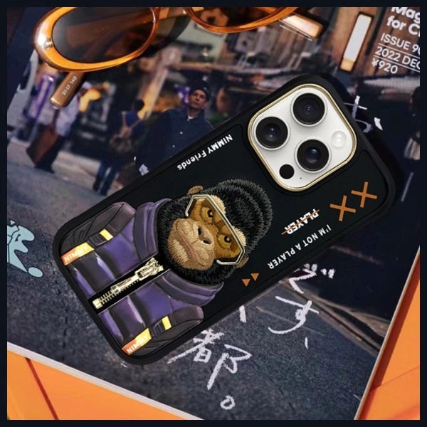 Nimmy Cool&amp;Cute 2.0 Monkey Case for iPhone 16 Pro - Black_7