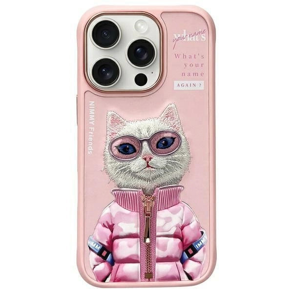 Nimmy Cool&amp;Cute 2.0 Cat Case for iPhone 16 Pro - Pink_0