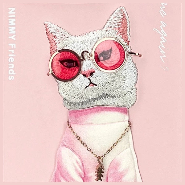 Nimmy Glasses Cool Cat Case for iPhone 16 Pro - Pink_6