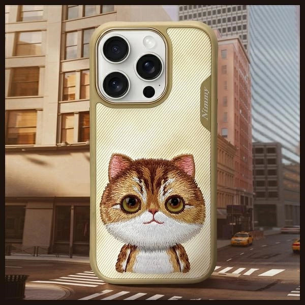 Nimmy Big Eyed Pet 2.0 Cat Case for iPhone 16 Pro - Green_7