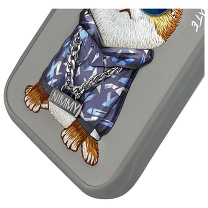 Nimmy Glasses Cool Cat Case for iPhone 16 Pro - Gray_3