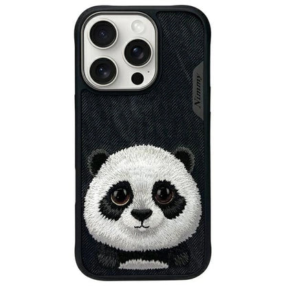 Nimmy Big Eyed Pet 2.0 Panda case for iPhone 16 Pro Max - black_0