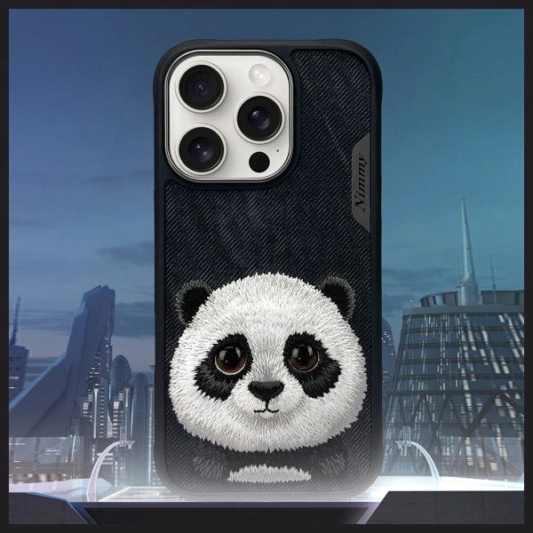 Nimmy Big Eyed Pet 2.0 Panda case for iPhone 16 Pro Max - black_7