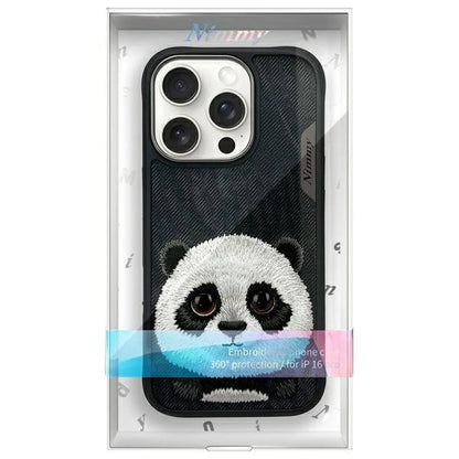 Nimmy Big Eyed Pet 2.0 Panda case for iPhone 16 Pro Max - black_8