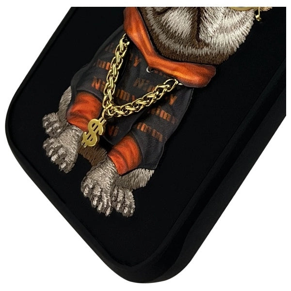 Nimmy Glasses Cool Dog Case for iPhone 16 Pro Max - Black_3