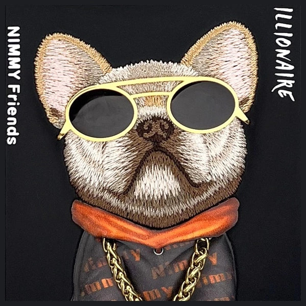 Nimmy Glasses Cool Dog Case for iPhone 16 Pro Max - Black_6