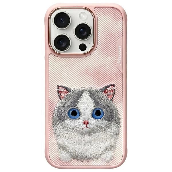 Nimmy Big Eyed Pet 2.0 Cat Case for iPhone 16 Pro Max - Pink_0