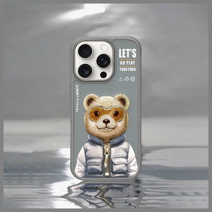 Nimmy Cool&amp;Cute 2.0 Bear Case for iPhone 16 Pro Max - Gray_7