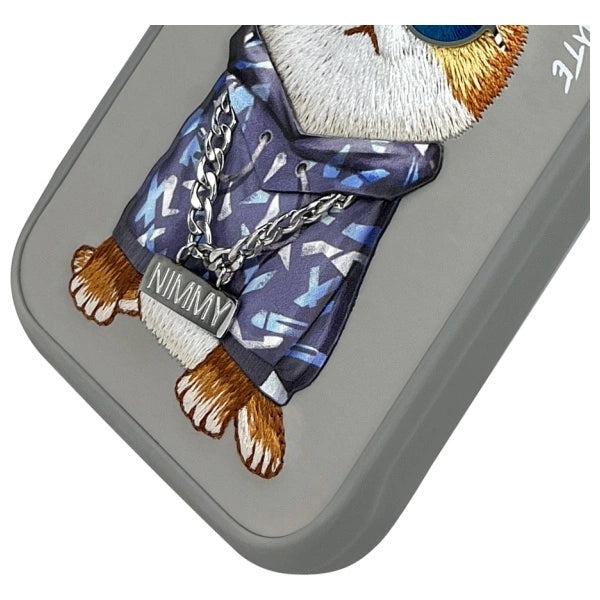 Nimmy Glasses Cool Cat Case for iPhone 16 Pro Max - Gray_3