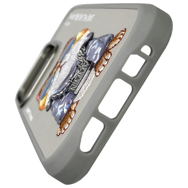 Nimmy Glasses Cool Cat Case for iPhone 16 Pro Max - Gray_5