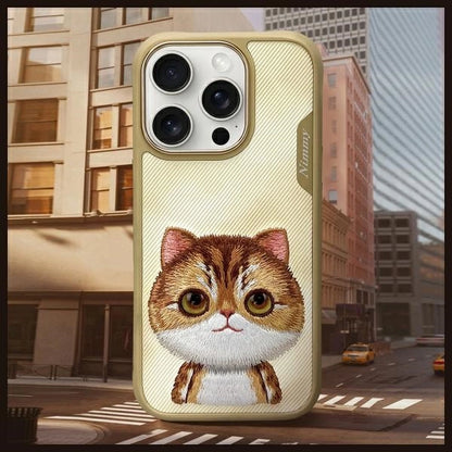 Nimmy Big Eyed Pet 2.0 Cat Case for iPhone 16 Pro Max - Green_7