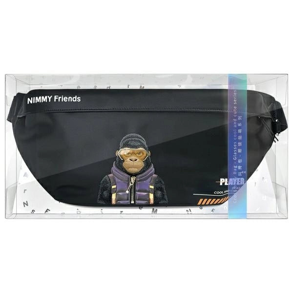 Nimmy Crossbody Cool&amp;Cute 2.0 Gorilla Shoulder Bag - Black_4