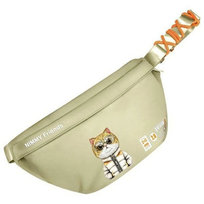 Nimmy Crossbody Cool&amp;Cute 2.0 Cat Shoulder Bag - Green_0