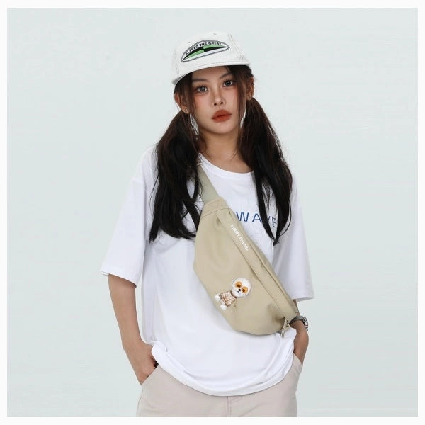 Nimmy Crossbody Glasses Cool Dog Shoulder Bag - Green_4