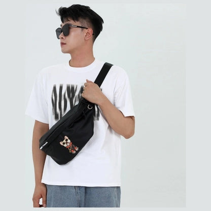 Nimmy Crossbody Glasses Cool Dog Shoulder Bag - Green_5