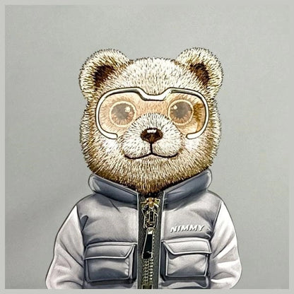 Nimmy Crossbody Cool&amp;Cute 2.0 Bear Shoulder Bag - Gray_2