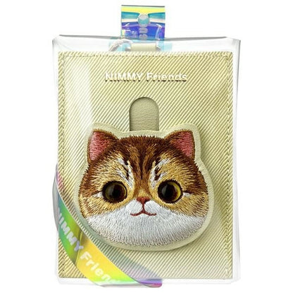 Nimmy Big Eyed Pet 2.0 Cat Wallet Card Holder - Beige_5