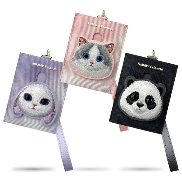 Nimmy Big Eyed Pet 2.0 Cat Wallet Card Holder - Pink_4