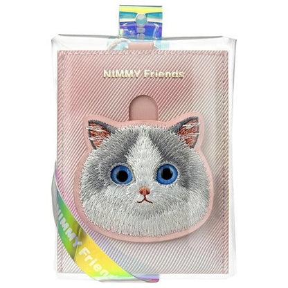 Nimmy Big Eyed Pet 2.0 Cat Wallet Card Holder - Pink_6