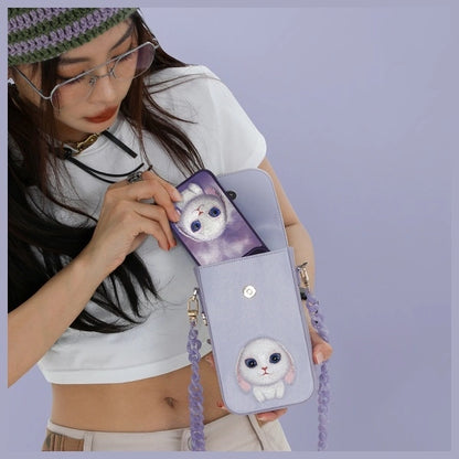 Nimmy Big Eyed Pet 2.0 Rabbit Phone Bag - Purple_6
