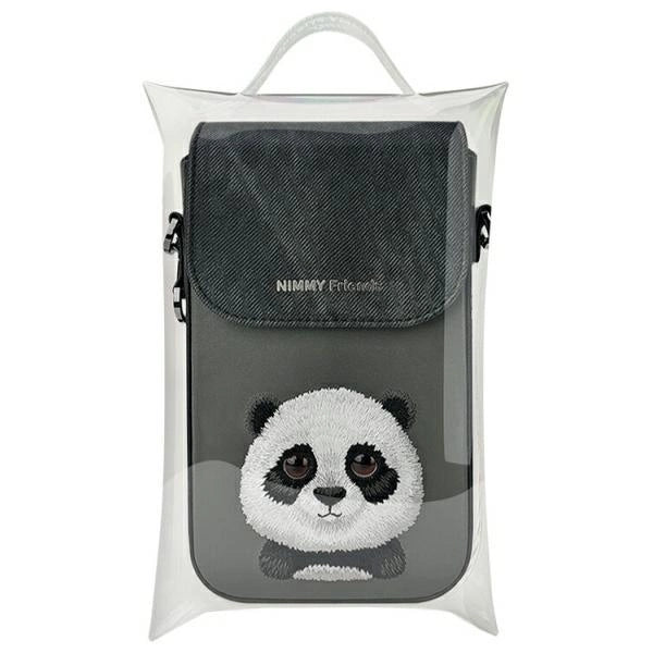 Nimmy Big Eyed Pet 2.0 Panda Phone Bag - Black_8