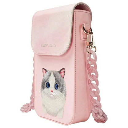 Nimmy Big Eyed Pet 2.0 Cat Phone Bag - Pink_1