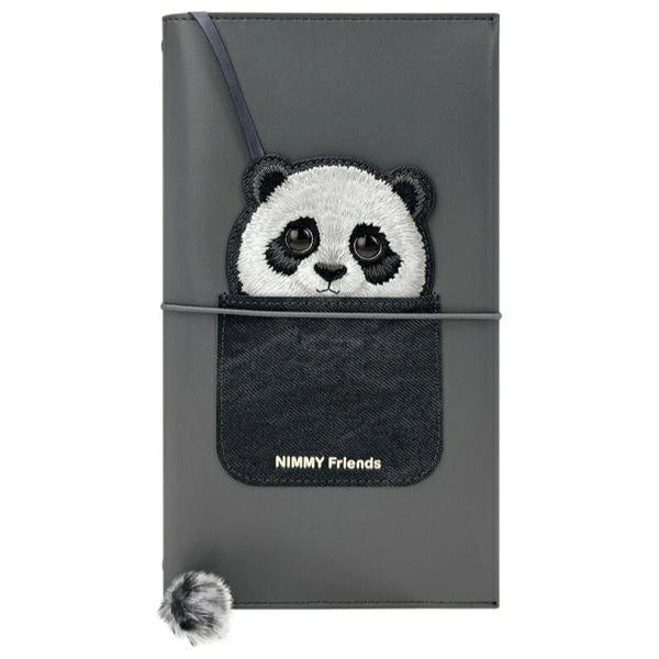 Nimmy Big Eyed Pet 2.0 Panda 2-in-1 Notebook + Pen Set - Black_1