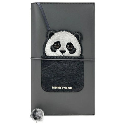 Nimmy Big Eyed Pet 2.0 Panda 2-in-1 Notebook + Pen Set - Black_1