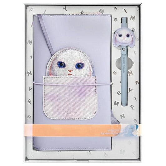Nimmy Big Eyed Pet 2.0 Rabbit 2-in-1 Notebook + Pen Set - Purple_0