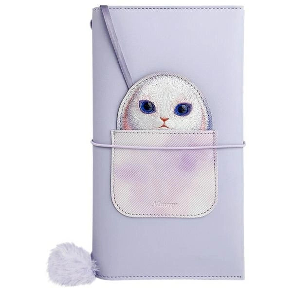 Nimmy Big Eyed Pet 2.0 Rabbit 2-in-1 Notebook + Pen Set - Purple_1