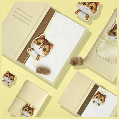 Nimmy Big Eyed Pet 2.0 Cat 2-in-1 Notebook + Pen Set - Beige_4