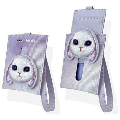Nimmy Big Eyed Pet 2.0 Rabbit 3-in-1 Phone Bag + Wallet + Tracker Case - Purple_7
