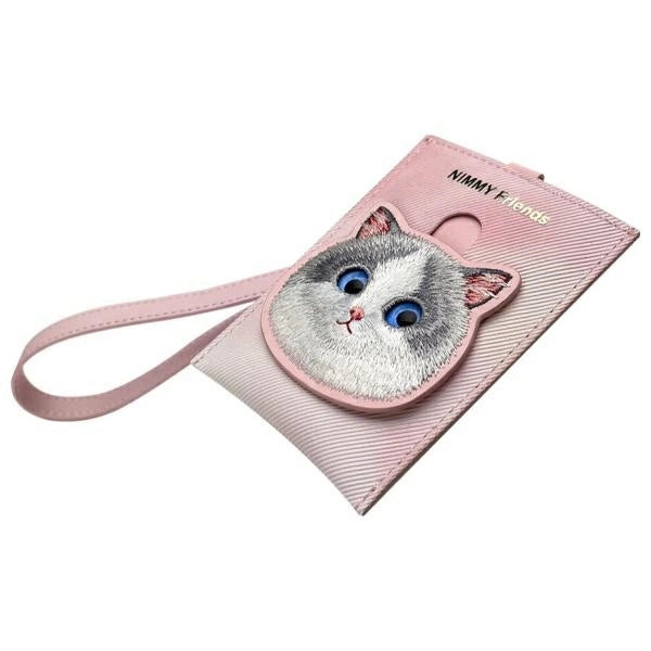 Nimmy Big Eyed Pet 2.0 Cat 3-in-1 Phone Bag + Wallet + Tracker Case - Pink_6