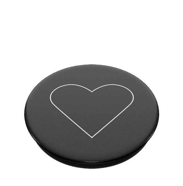 Popsockets 2 White Heart Black Holder and Phone Stand_1