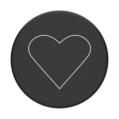 Popsockets 2 White Heart Black Holder and Phone Stand_2