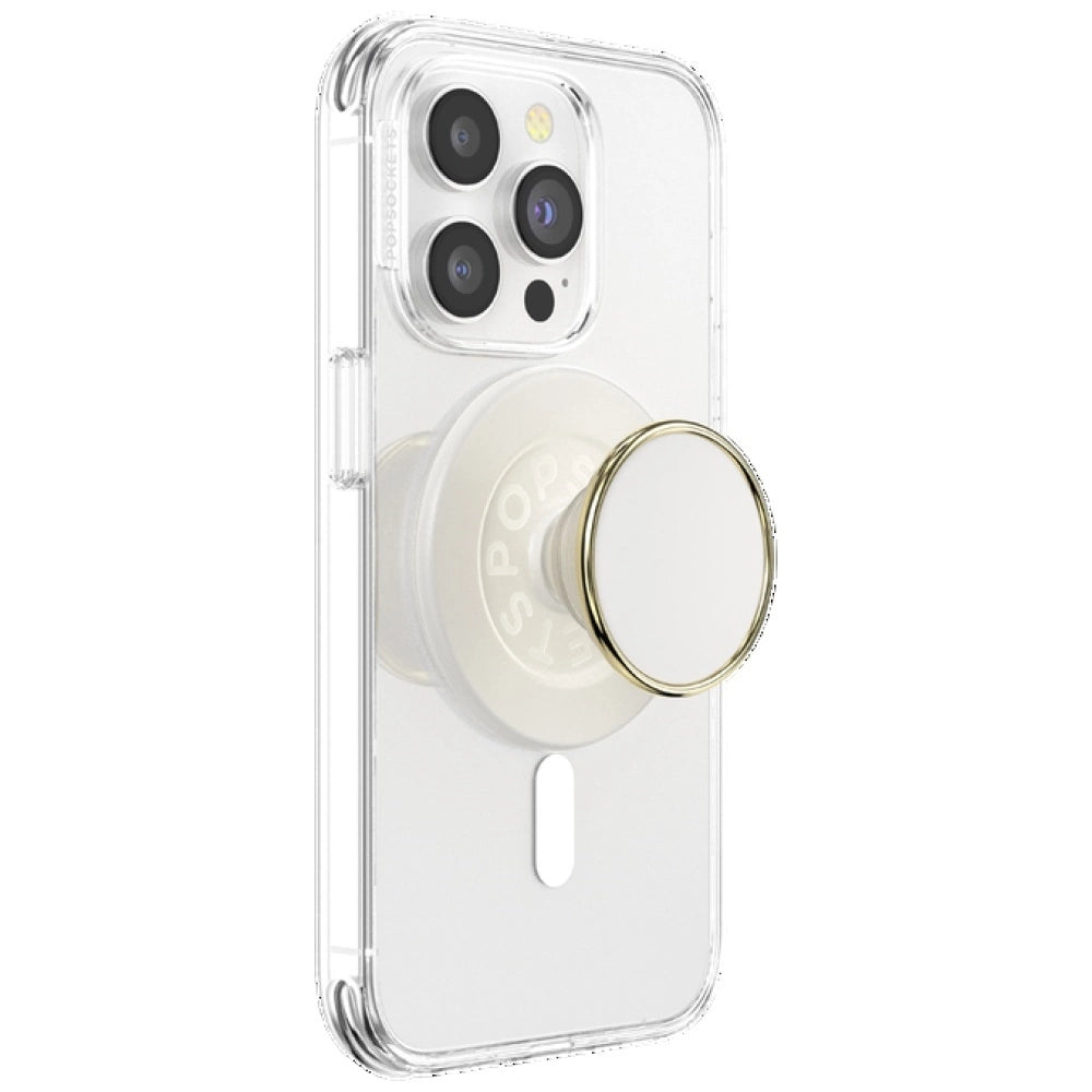 Popsockets Round Luxe Coconut Creme Enamel MagSafe Holder and Phone Stand_2