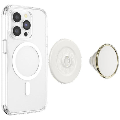Popsockets Round Luxe Coconut Creme Enamel MagSafe Holder and Phone Stand_5