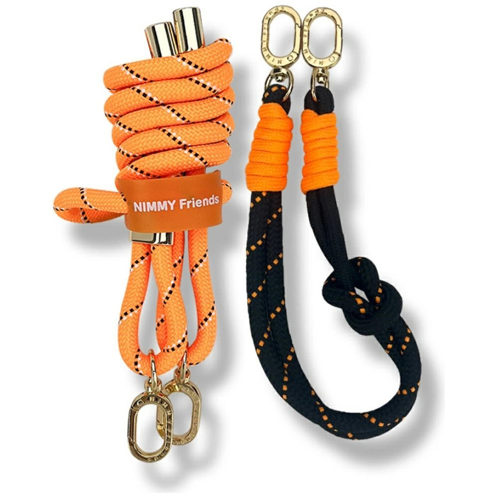 Nimmy Cool&amp;Cute 2.0 crossbody + handstrap set - orange and black_0