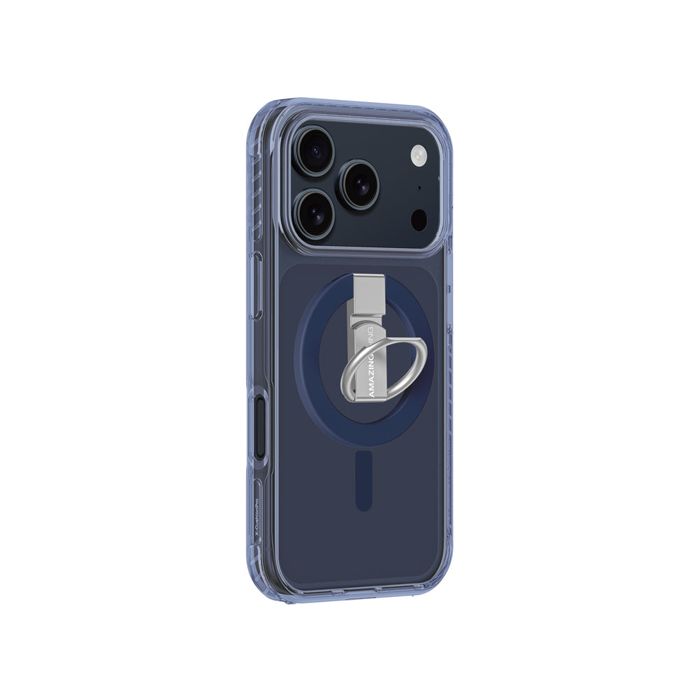 AmazingThing Titan Pro Grip Ring Set Case for iPhone 17 Pro Compatible with MagSafe - Blue_1