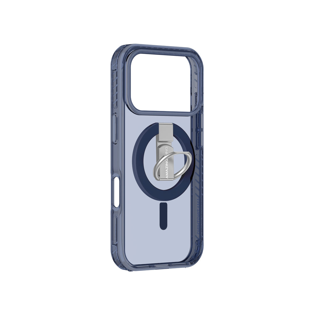 AmazingThing Titan Pro Grip Ring Set Case for iPhone 17 Pro Max Compatible with MagSafe - Blue_2