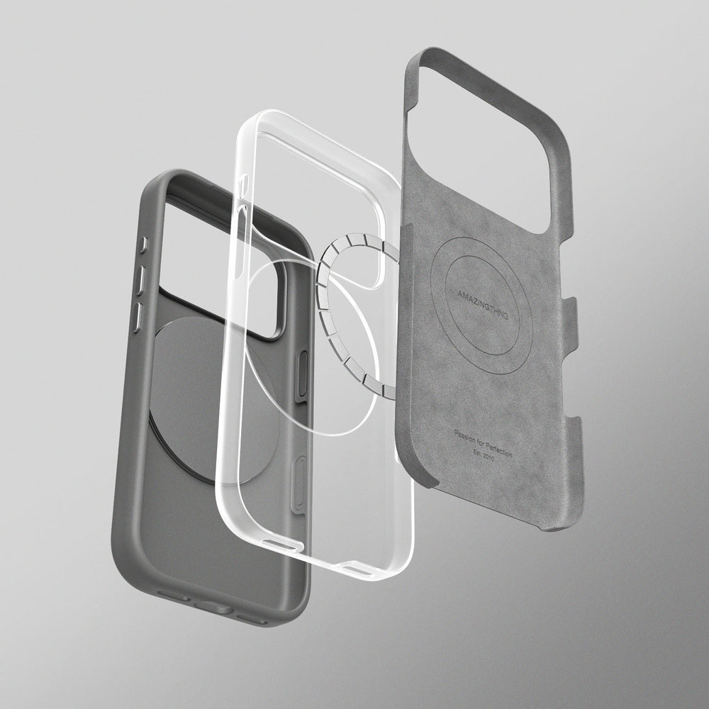 AmazingThing Cloudie iPhone 17 Pro Case with Stand - Gray_5